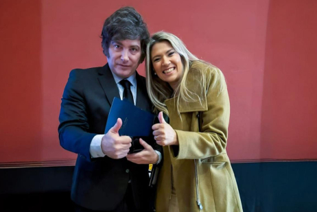 Javier Milei y Nadia Márquez