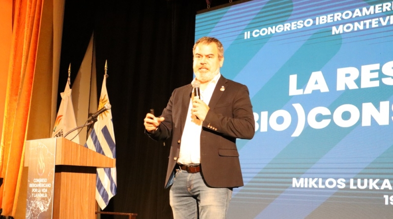 Miklos Lukacs en el Congreso Iberoamericano por la Vida y la Familia