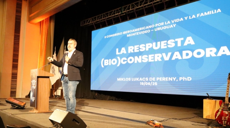 Miklos Lukacs en el Congreso Iberoamericano por la Vida y la Familia