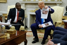 Donald Trump y Cyril Ramaphosa