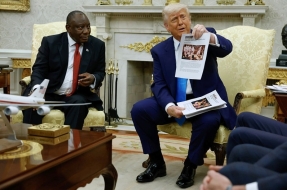 Donald Trump y Cyril Ramaphosa