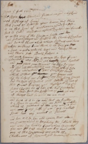 Carta de una esclava anglicana