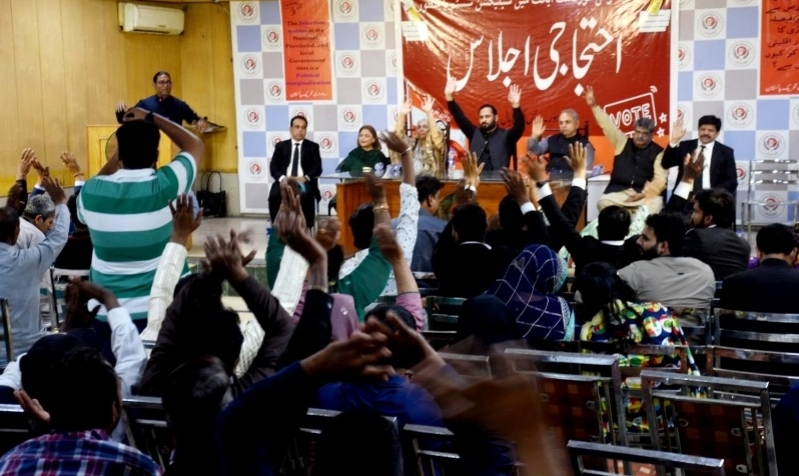 Asamblea Popular en Pakistán