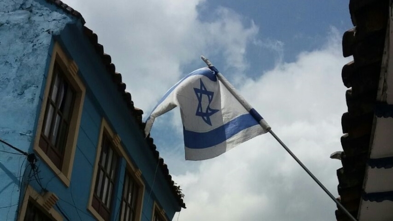 Bandera de Israel en Bogotá