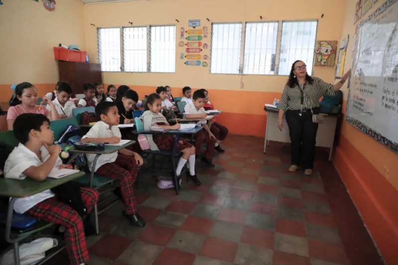 Aula de escuela en Honduras