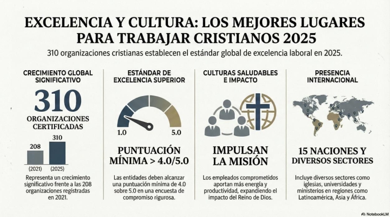 Infográfico Mejores lugares para trabajar como cristiano