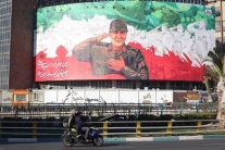 Teherán, Irán propaganda de la Revolución