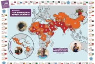 Mapa de la Lista Mundial de la Persecución 2026