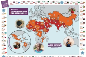 Mapa de la Lista Mundial de la Persecución 2026