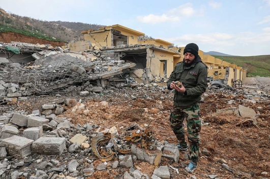 Erbil, Irak combatientes kurdos