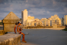 El malecón de La Habana, Cuba