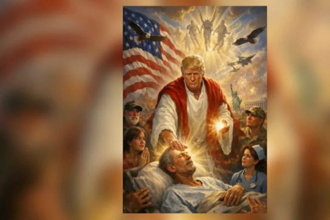 Donald Trump como Jesus