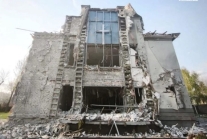 Iglesia bautista destruida en Ucrania