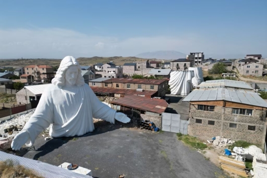 Estatua de Jesús en Armenia