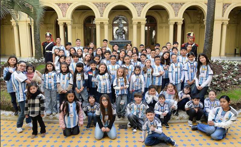 Niños en Casa Rosada