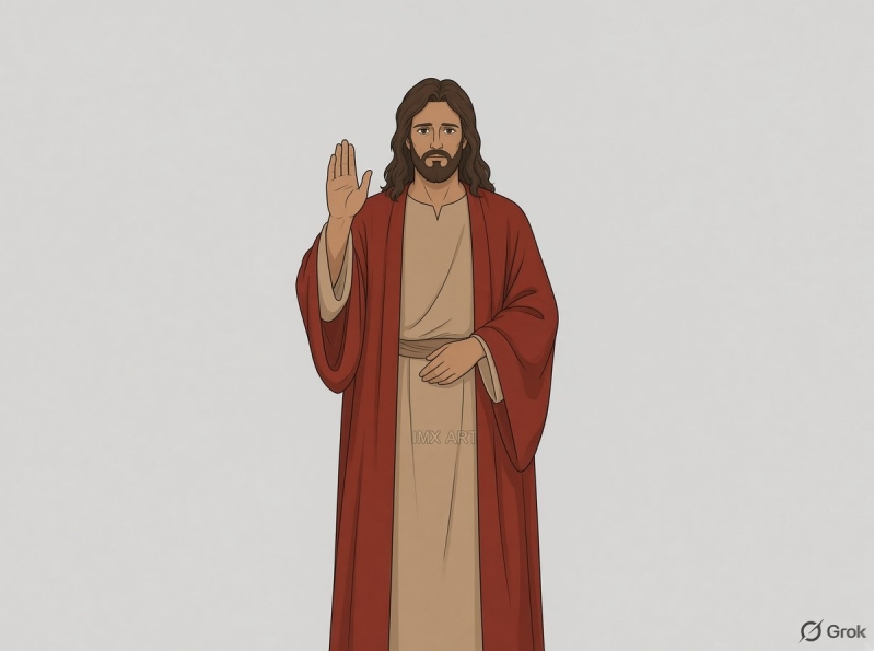 imagen de Grok/X sobre Jesus