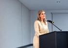 Laura Fernández en la Asamblea General AEL