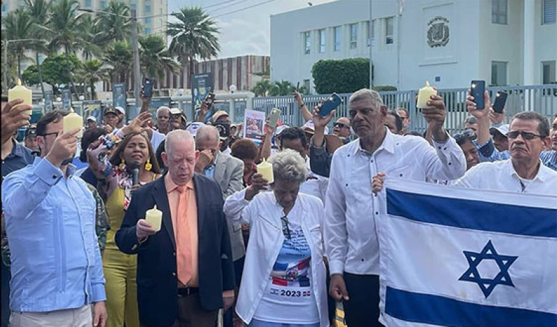 Evangélicos dominicanos marchan en favor de Israel