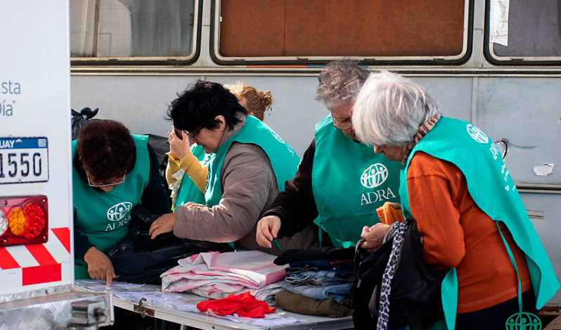 Agencia humanitaria socorre a damnificados por inundaciones en Uruguay