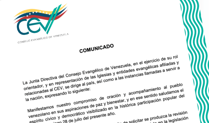 Venezuela: Evangélicos y observadores internacionales exigen las actas electorales