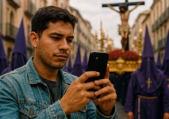 Jóvenes cristianos predican en TikTok durante la Semana Santa