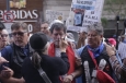 Reprimen a referentes de fe durante acto solidario por jubilados en Buenos Aires