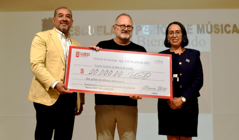 Marcos Witt dona 20 mil dólares a su alma máter para impulsar la formación musical en Durango