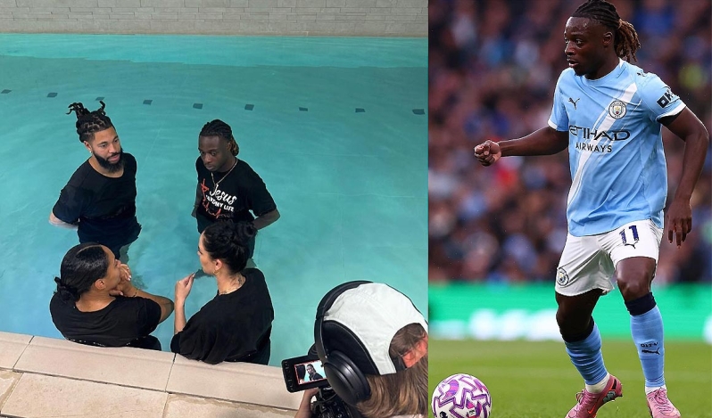 Futbolista Jeremy Doku, del Manchester City, confiesa que Jesús salvó su vida