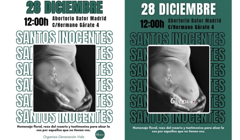 ONG católica provida organiza una ofrenda floral en Madrid por los “inocentes abortados”