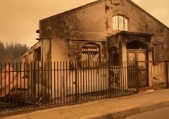 Iglesias evangélicas arrasadas por los incendios en Chile