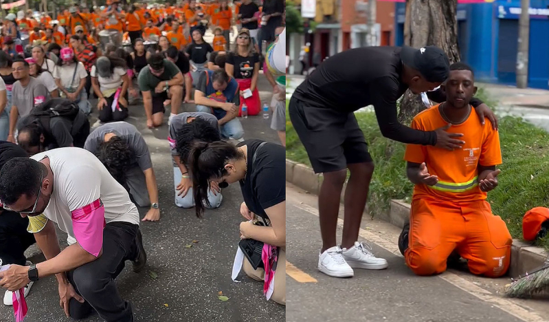 Iglesias evangélicas salen a las calles durante el Carnaval y predican en distintas ciudades de Brasil