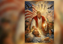 Trump desata fuerte polémica entre cristianos por imagen de IA con simbolismo mesiánico