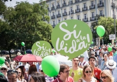 La Marcha Sí a la Vida reunió a miles de personas en Madrid en defensa de la vida humana