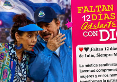 Gobierno de Nicaragua recibió nuevas críticas por usar el lema 