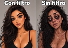 Filtros de belleza con IA: trampa que deforma la imagen propia